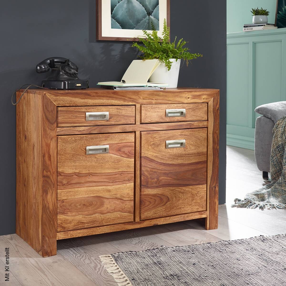 Sideboard natur B/H/T: ca. 90x70x40 cm