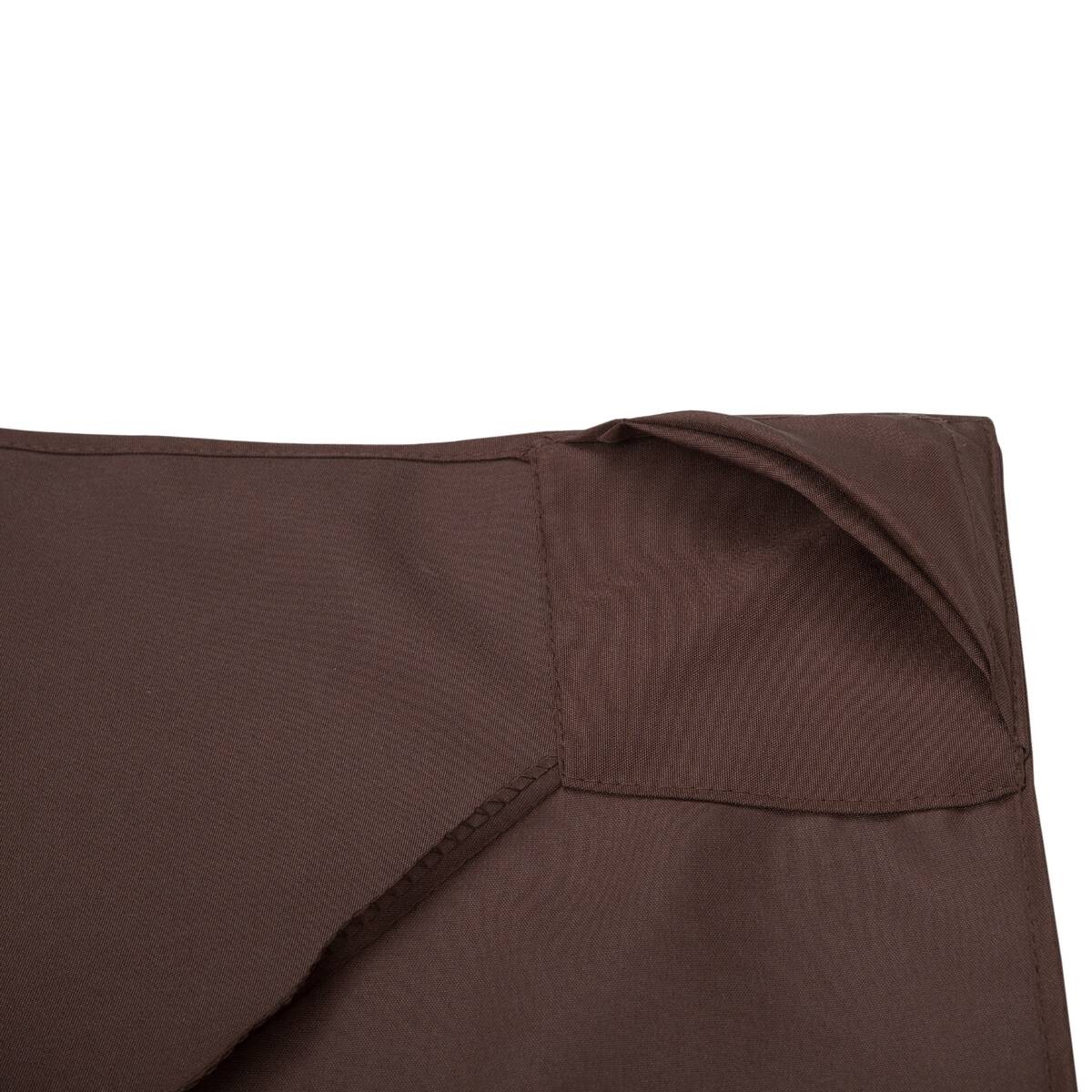 Outsunny Ersatzdach für Pavillon braun Polyester-Mischgewebe B/L: ca. 300x300 cm