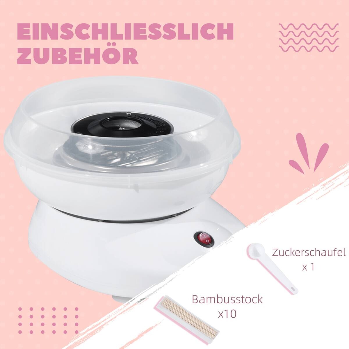 HOMCOM Küchengerät weiß Edelstahl Polypropylen B/H/L: ca. 26x27x18 cm