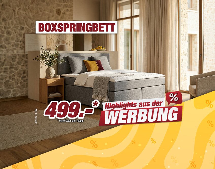 Unsere Werbe Highlights - Sevilla Boxspringbett