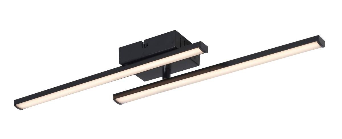 POCOline LED-Deckenleuchte Cleo II schwarz Kunststoff B/H/L: ca. 7x5,6x50 cm