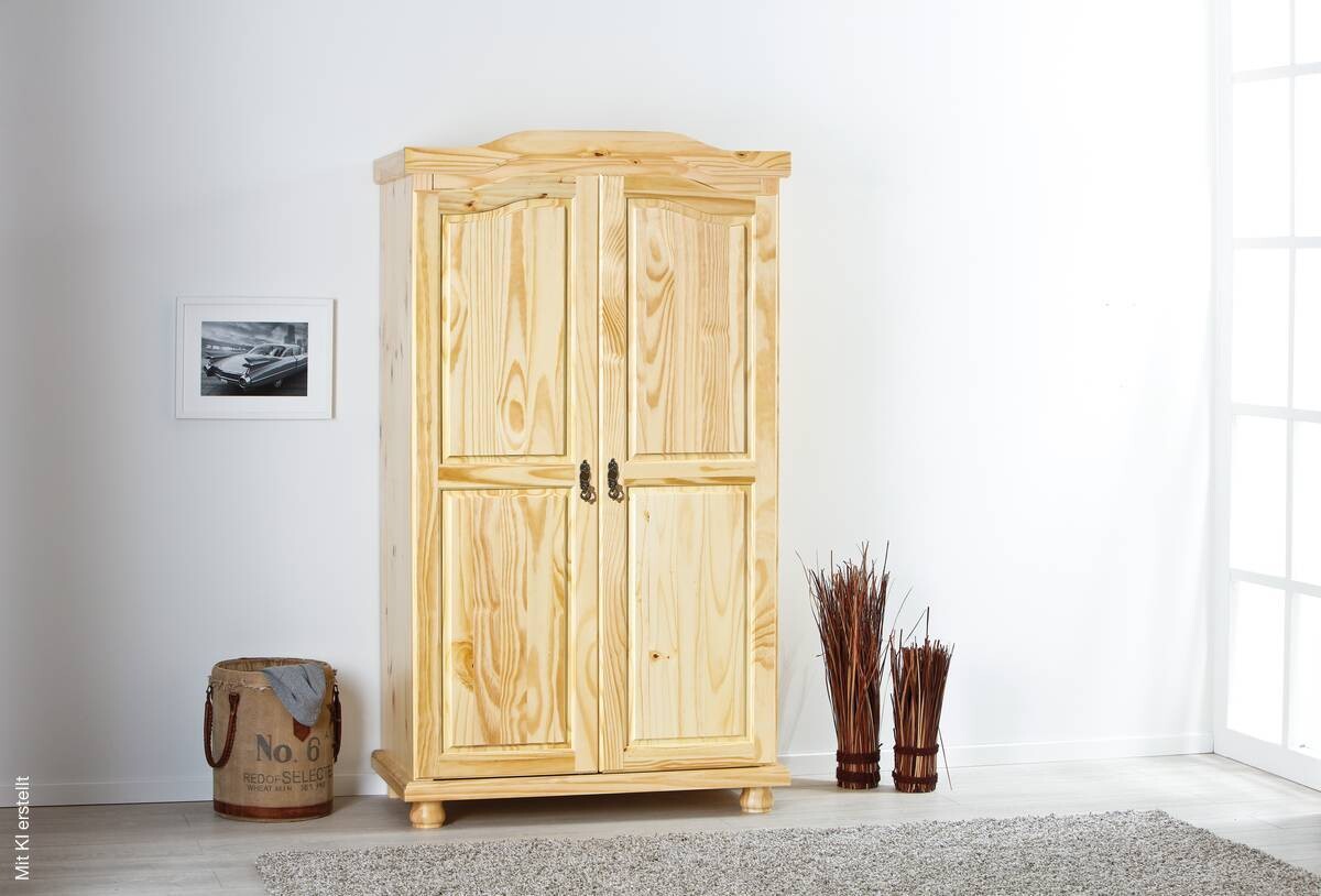Kleiderschrank Genf natur B/H/T: ca. 104x180x56 cm