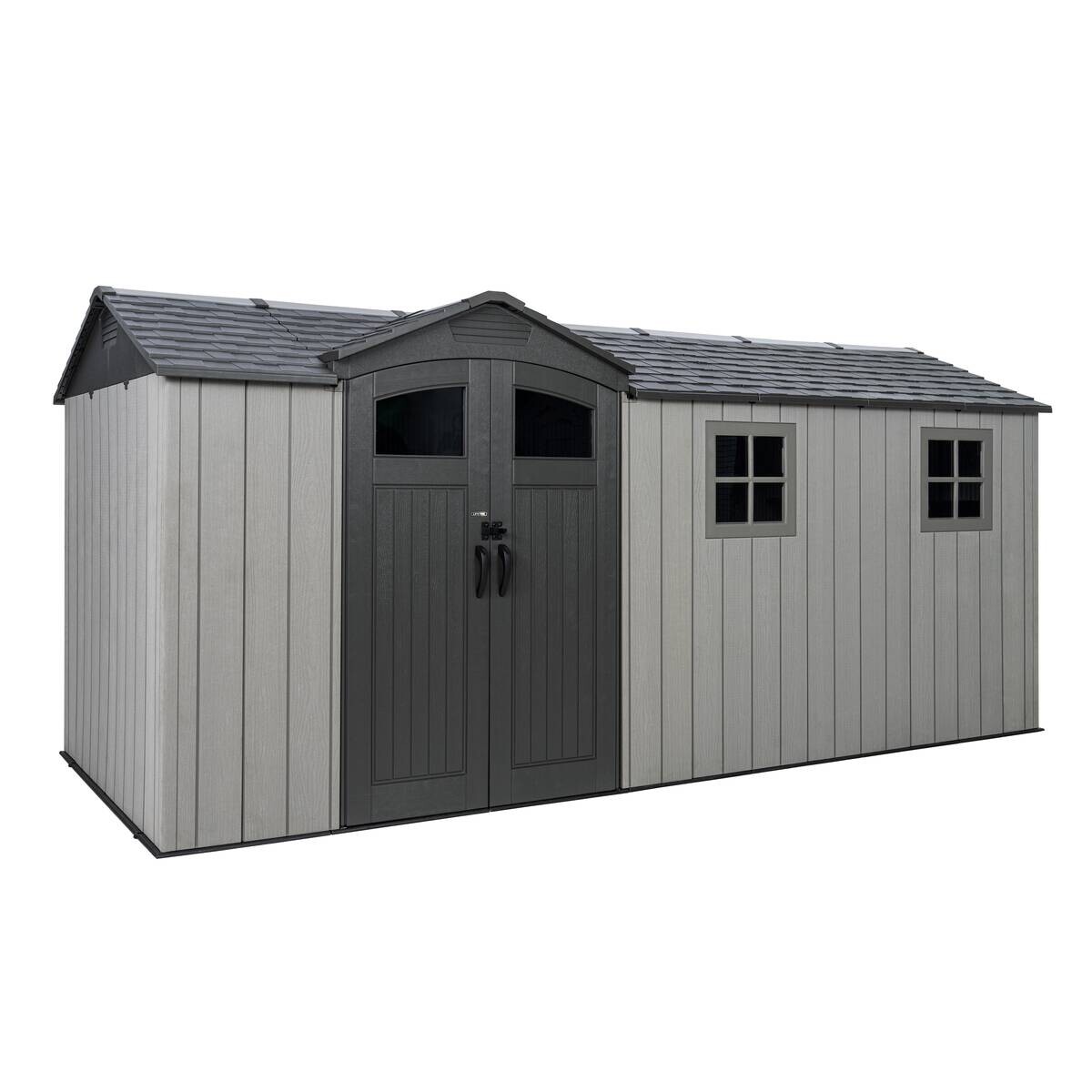 Lifetime Gerätehaus Idaho grau B/H/T: ca. 498x264,5x214 cm