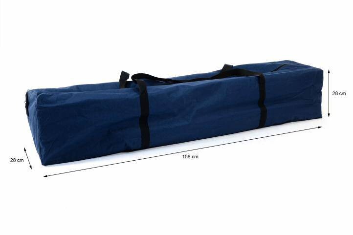 VCM Tragetasche für Faltpavillon blau Polyester-Mischgewebe B/H/L: ca. 28x28x158 cm