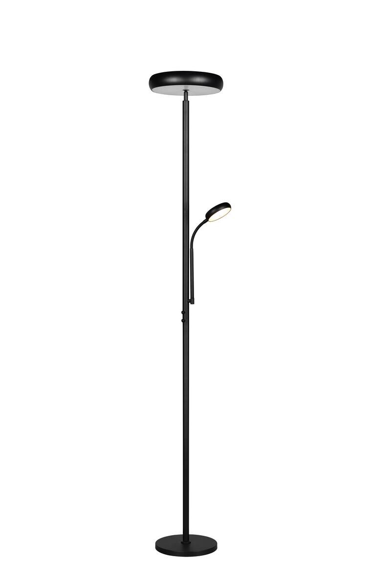 Reality Stehlampe mattschwarz Metall H: ca. 183 cm 1 Brennstellen