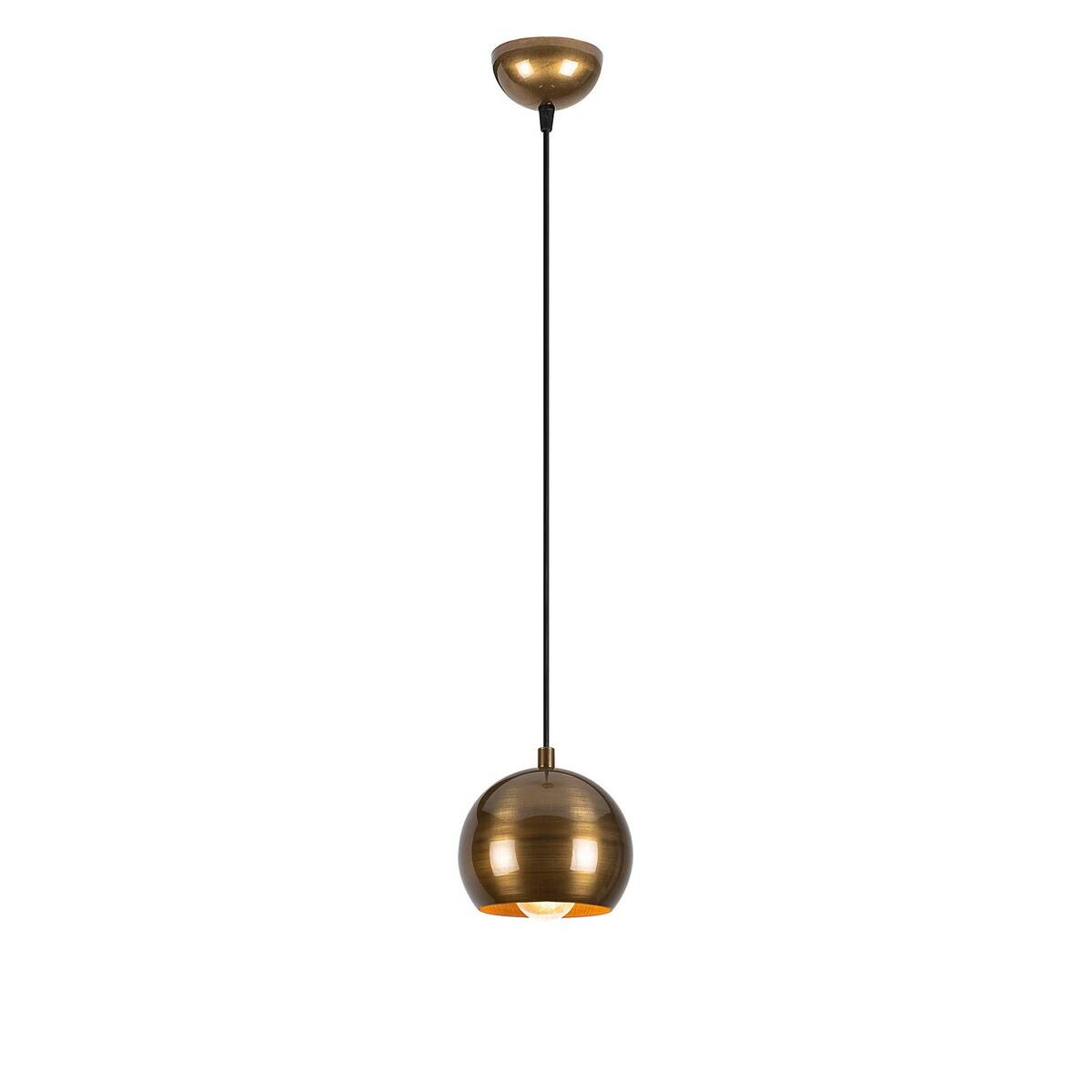 Opviq Pendelleuchte Berceste gold Eisen B/H/T/L: ca. 30x111x30x15 cm E27 1 Brennstellen