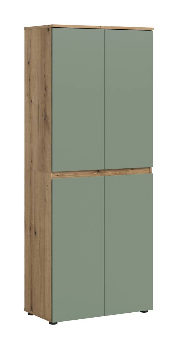 Schrank SCARPA Evoke Oak Nachbildung grün B/H/T: ca. 70x175x37 cm