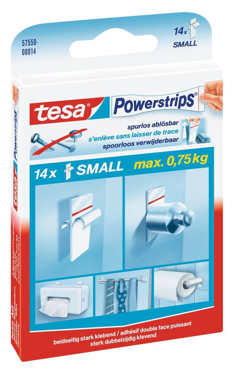 Powerstrips weiß Kunststoff B/H/L: ca. 15x33x0,7 cm