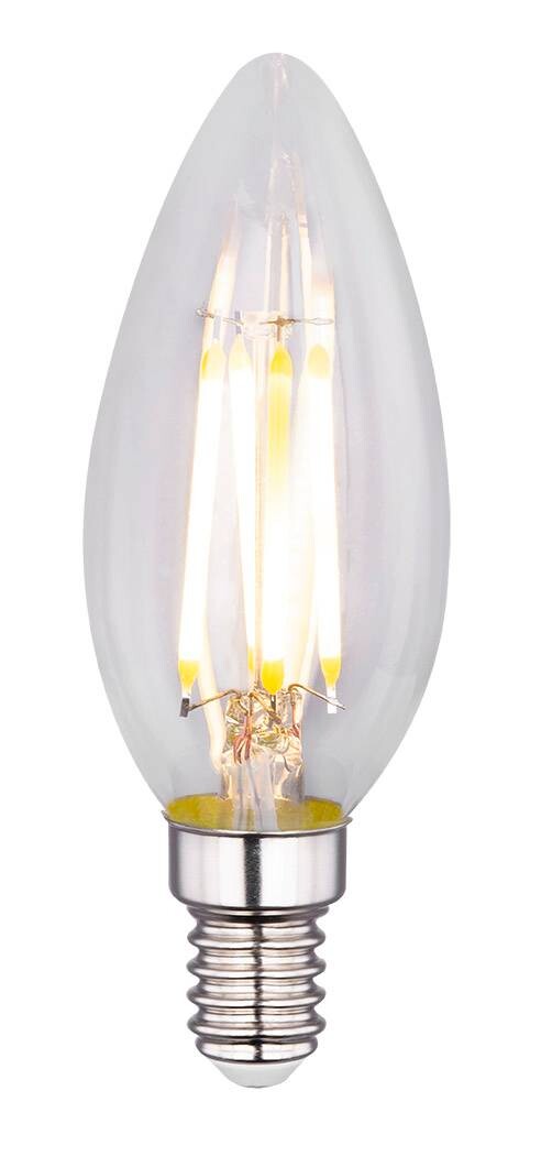 GLOBO LED-Leuchtmittel Kerzenlampe Filamentlampe 10583-2K 2er Pack E14