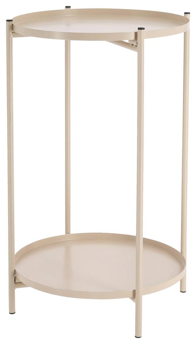 cepewa Beistelltisch taupe Eisen B/H/T: ca. 28x48x28 cm