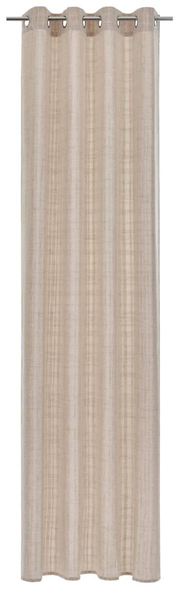 Ösenvorhang Kim taupe B/L: ca. 140x245 cm