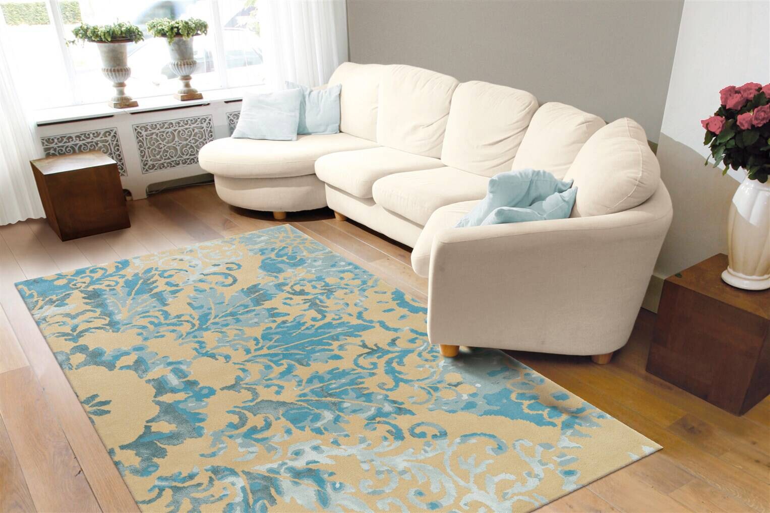 Arte Espina Kurzflorteppich Satin 8061 creme B/L: ca. 120x180 cm