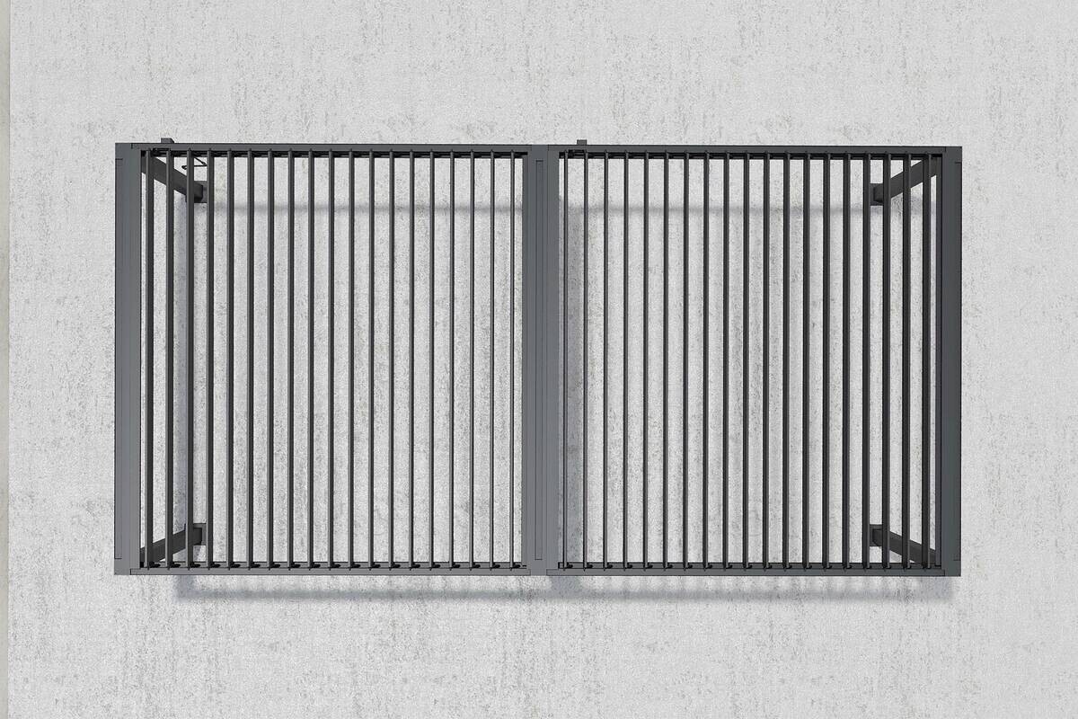 Pergola anthrazit Aluminium B/H/L: ca. 589x300x254,5 cm