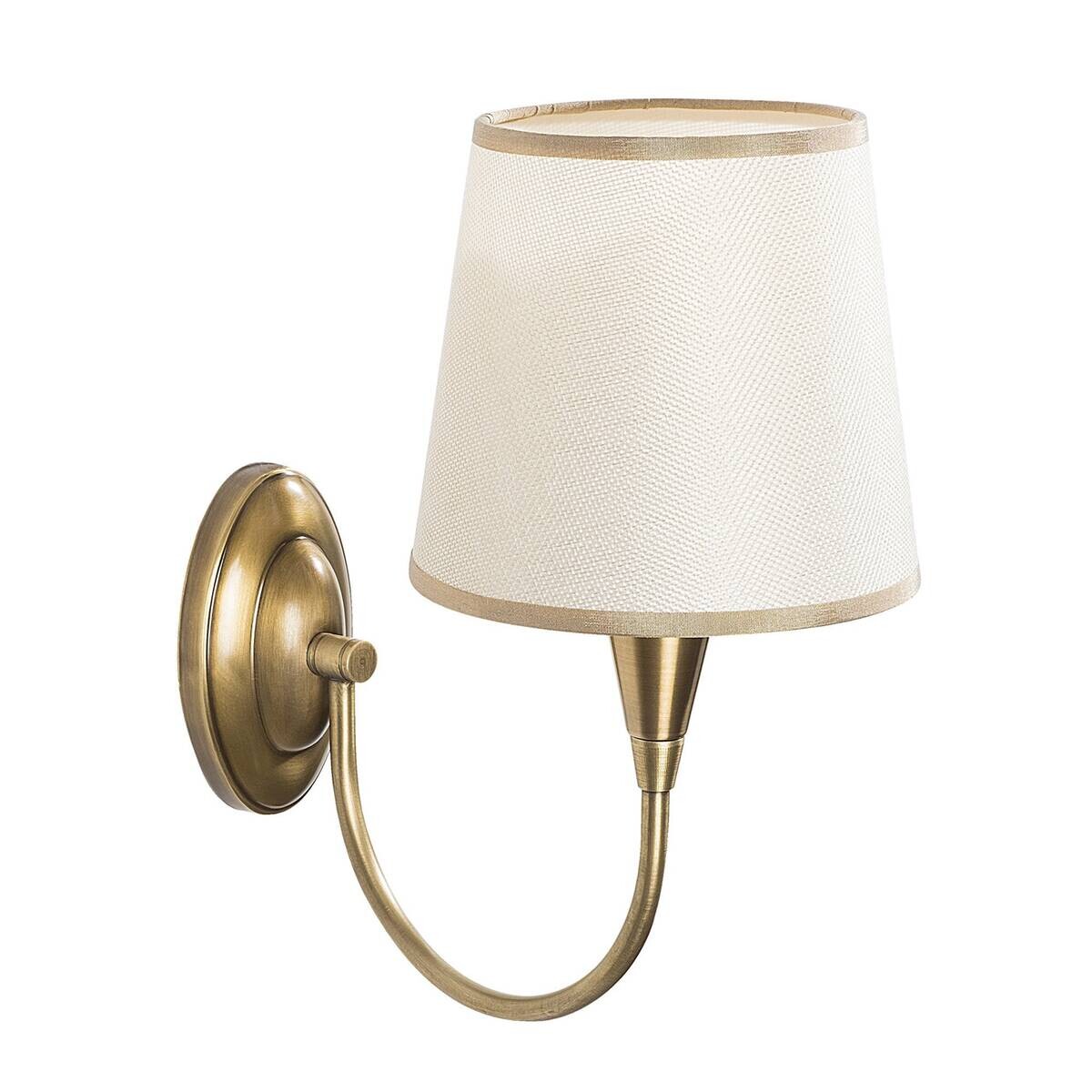 Opviq Wandleuchte Pardo bronze Stoff Metall B/H/T/L/D: ca. 28x31x28x16x16 cm E27 1 Brennstellen