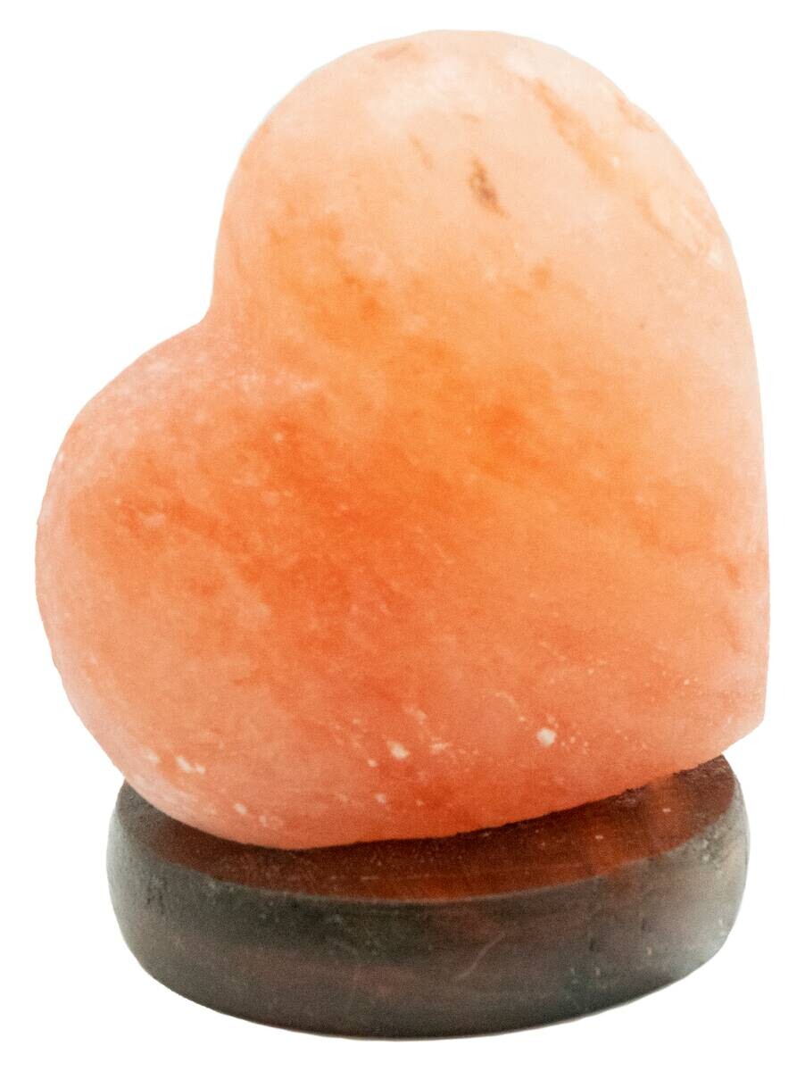GLOBO LED-Salzkristallleuchte Stone 28306 natur Holz Stein H: ca. 11,4 cm