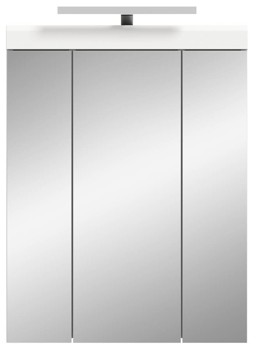 Spiegelschrank Scout weiß weiß Hochglanz B/H/T: ca. 60x79x37 cm