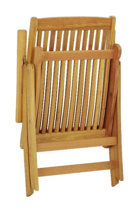 vidaXL Klappstuhl braun Holz B/H/L: ca. 71x112x58 cm