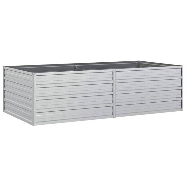 Garten-Hochbeet silber Stahl B/H/L: ca. 80x45x160 cm