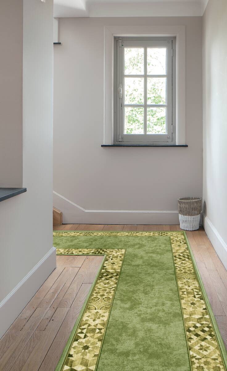 Läufer Murcia grün B: ca. 80 cm pro Meter