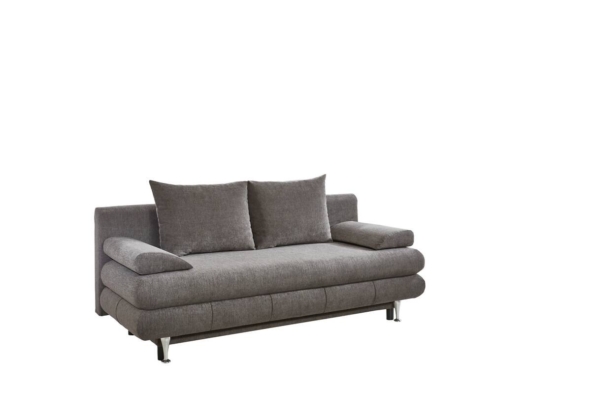 Schlafsofa Benfeld taupe Microfaser B/H/T: ca. 190x93x92 cm
