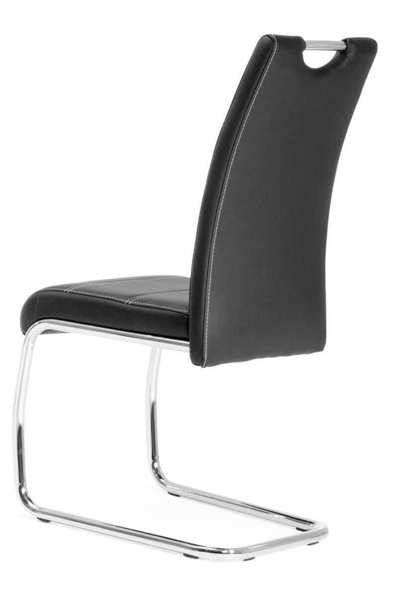 Schwingstuhl Flora schwarz Kunstleder B/H/T: ca. 43x98x59 cm