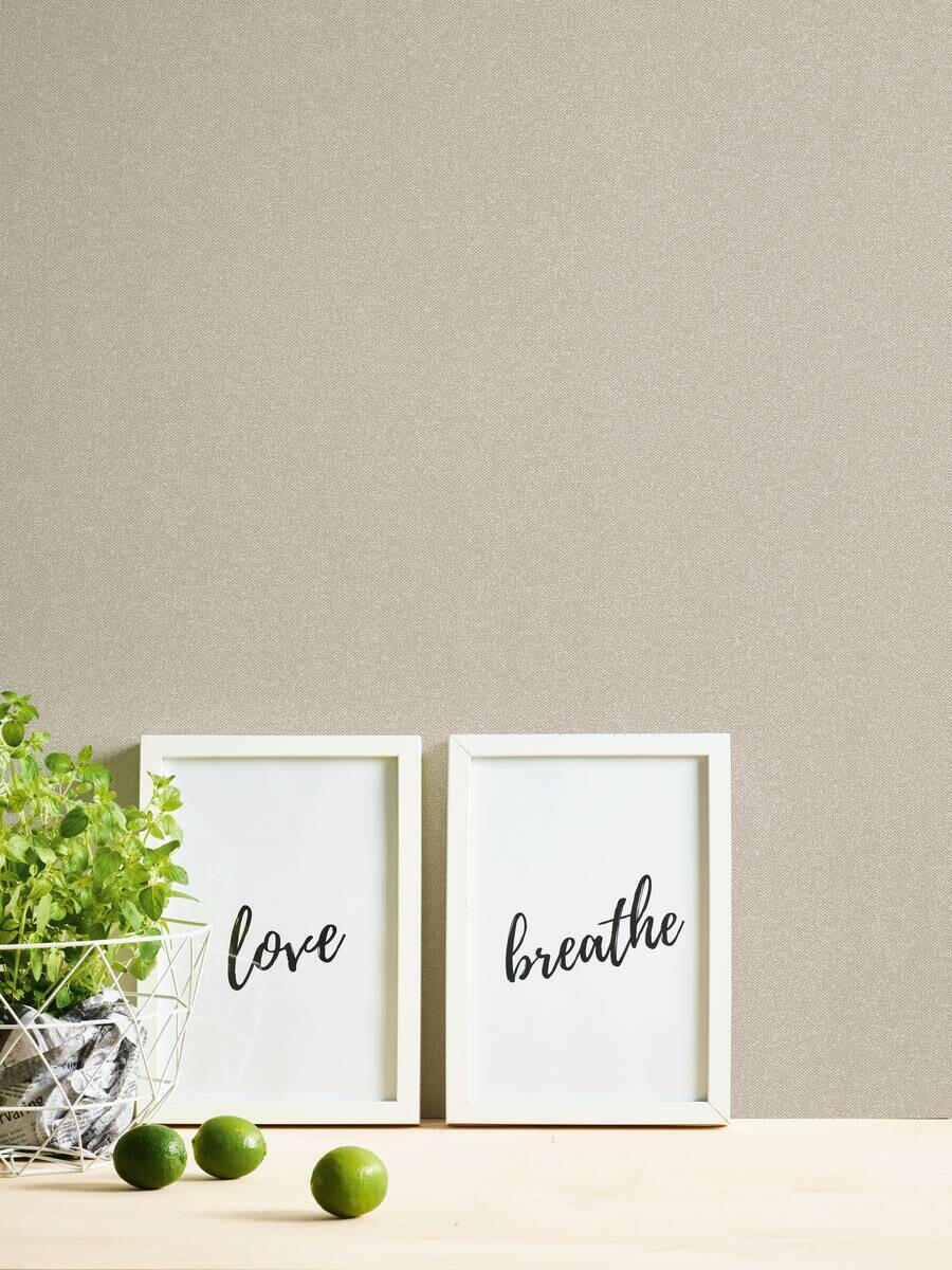 A.S.Creation Vliestapete New Elegance Uni beige B/L: ca. 53x1005 cm