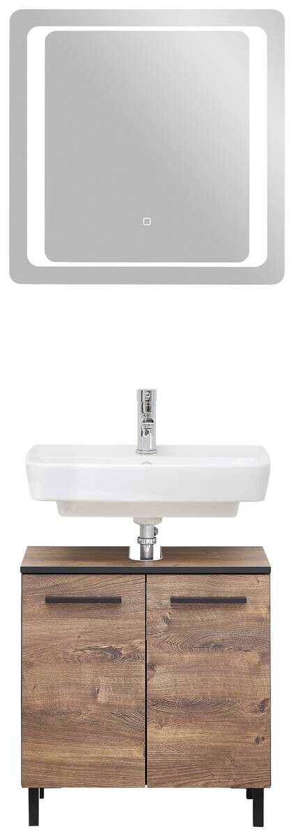 Badezimmer-Set Quickset 374 Eiche Ribeck Nachbildung B/H/T: ca. 70x200x33 cm