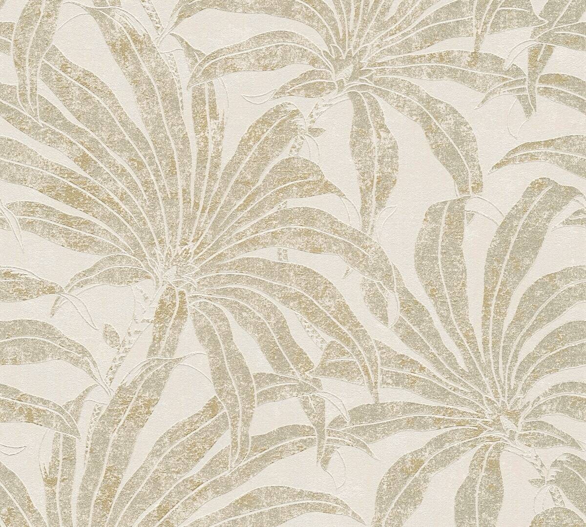 A.S.Creation Vliestapete beige silber gold B/H/D: ca. 53x1005x9,2 cm