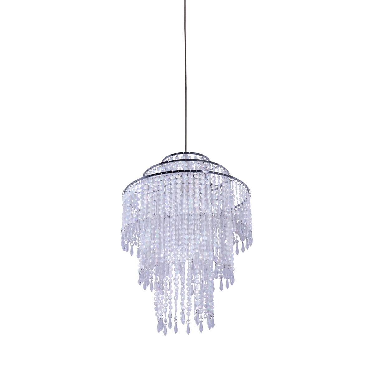 Näve Leuchten Pendelleuchte 7013831 transparent Metall Kunststoff B/H/T: ca. 32x43x32 cm E27 1 Brennstellen