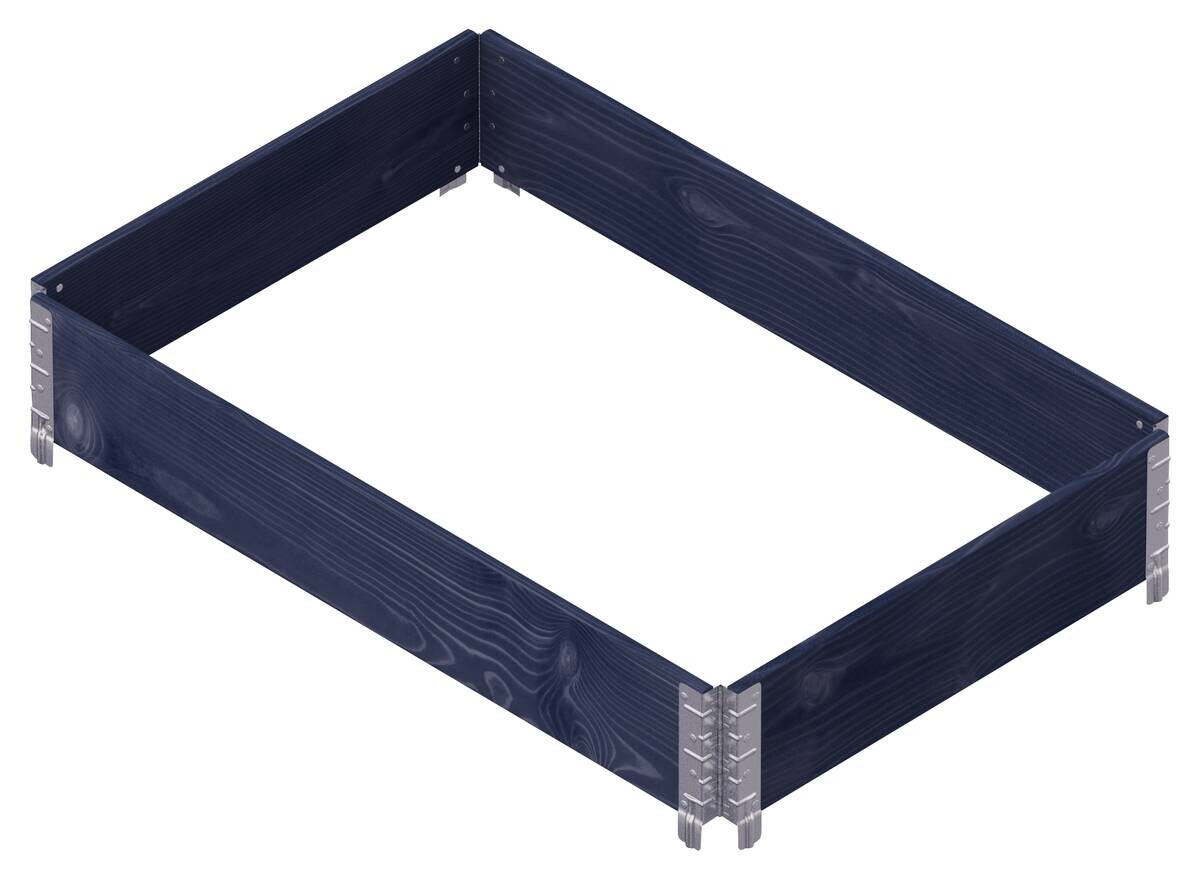 UPYARD Hochbeet INDUSTRIAL schwarz Holz B/L: ca. 80x120 cm