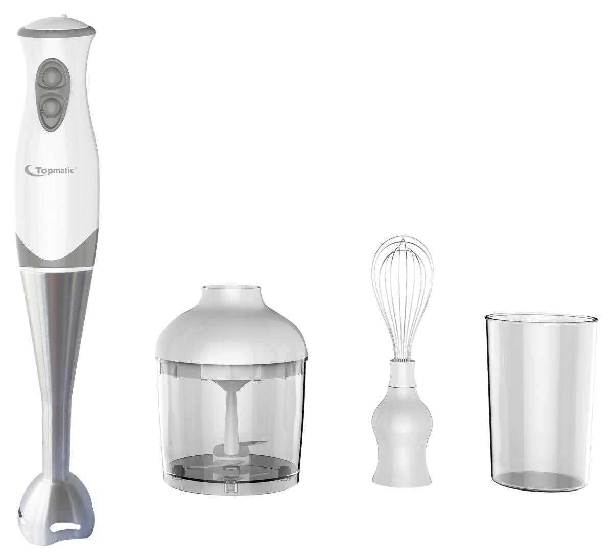 Topmatic Stabmixer ESMS-250.2 weiß grau Kunststoff