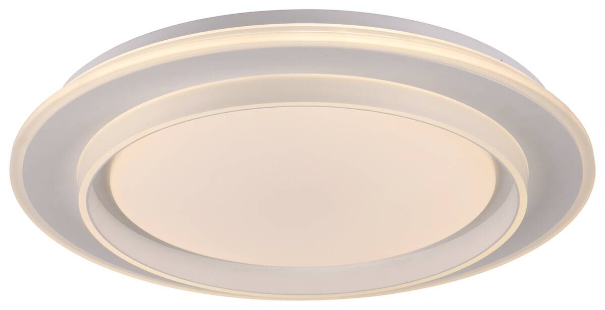 Just Light LED-Deckenleuchte Lago weiß B/H/L: ca. 40x6x40 cm