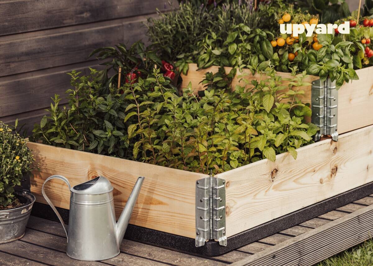 UPYARD Hochbeet INDUSTRIAL natur Holz B/L: ca. 80x120 cm