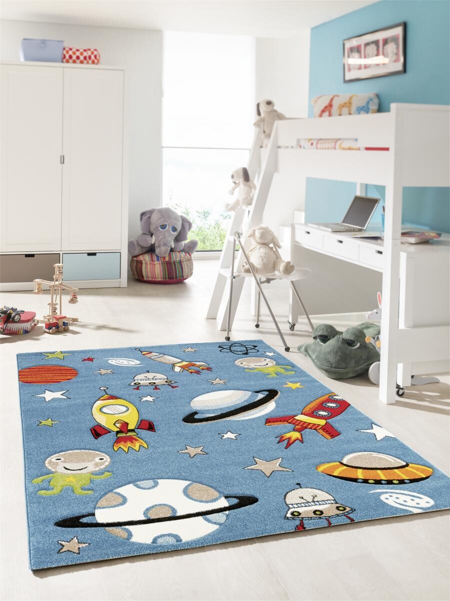Kinderteppich Casino Kids blau B/L: ca. 120x170 cm