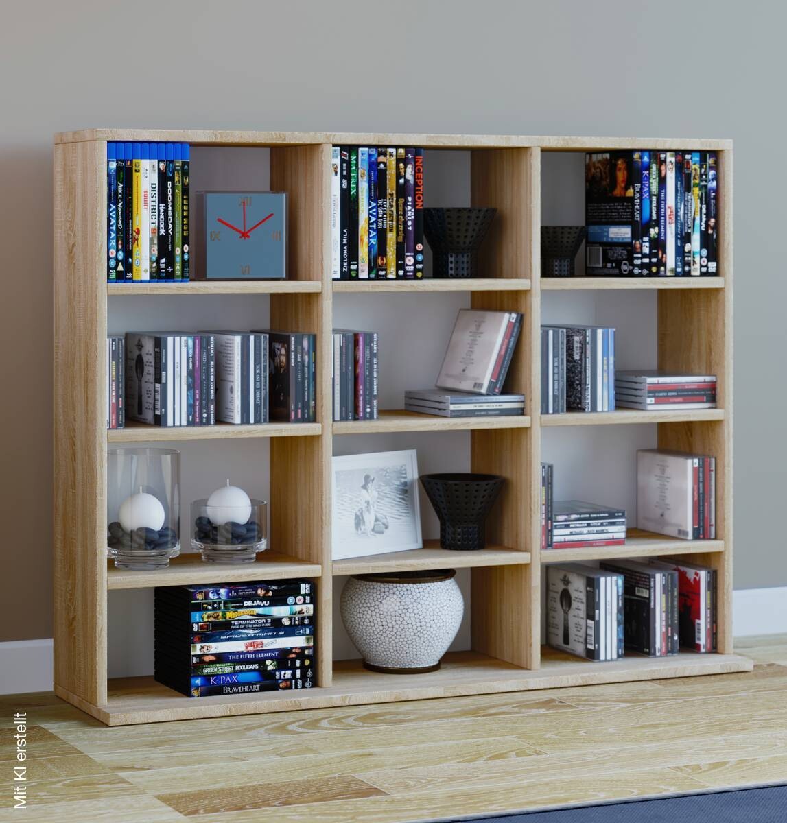 Regal Megosa Mini Eiche Sonoma Nachbildung Holzwerkstoff B/H/T: ca. 102x83x23 cm