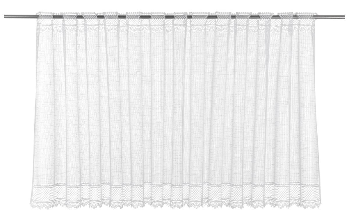 POCOline Scheibengardine Penzing weiß B/L: ca. 200x60 cm