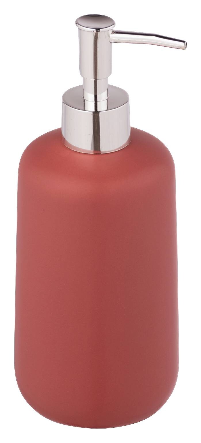 Allstar Seifenspender Olinda rot Keramik H/D: ca. 20x8 cm
