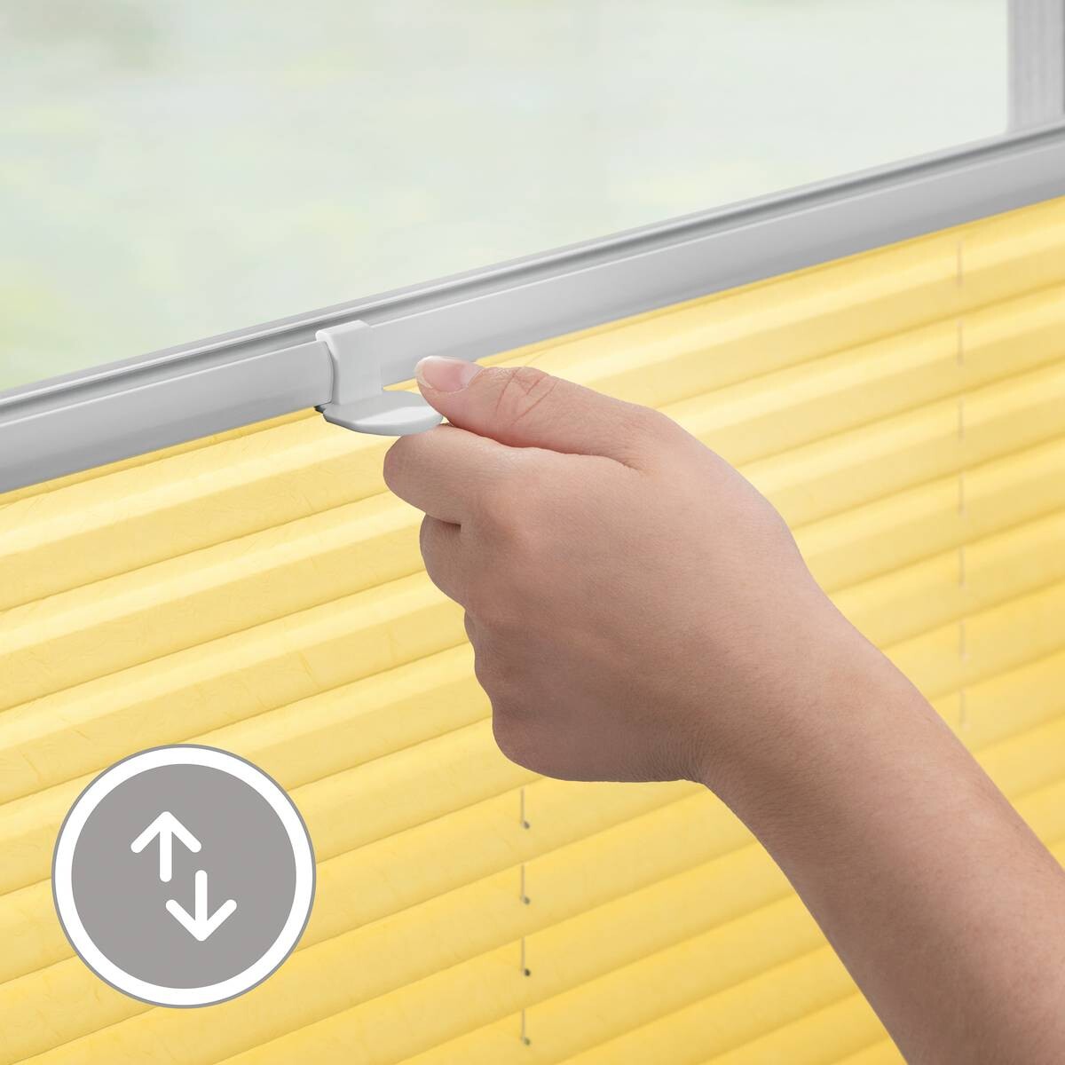 LICHTBLICK Spannplissee gelb B/L: ca. 60x130 cm