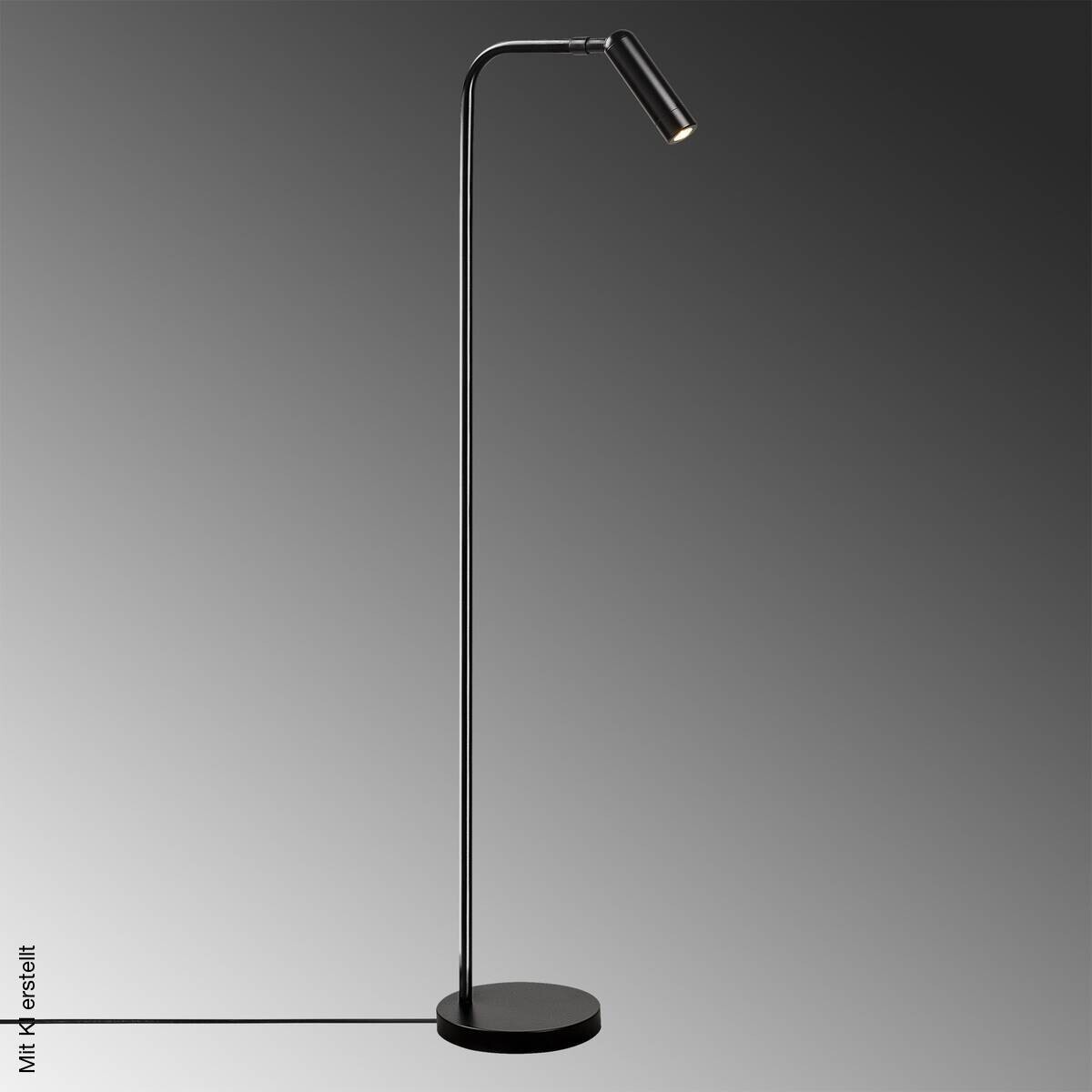 Opviq Stehlampe 892OPV1129 schwarz Metall B/H/T/L/D: ca. 22x120x22x22x22 cm 1 Brennstellen