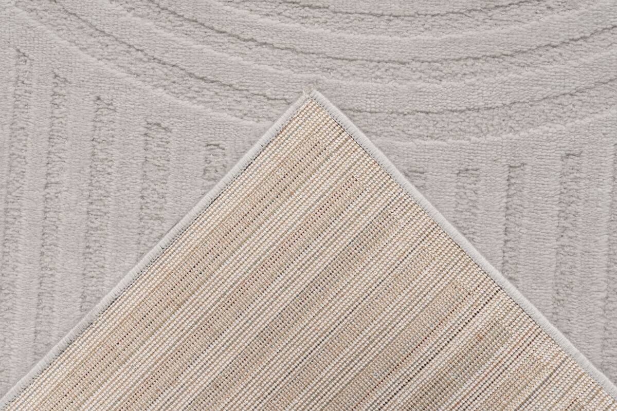Kayoom Teppich Bandito 325 silber B/L: ca. 120x170 cm