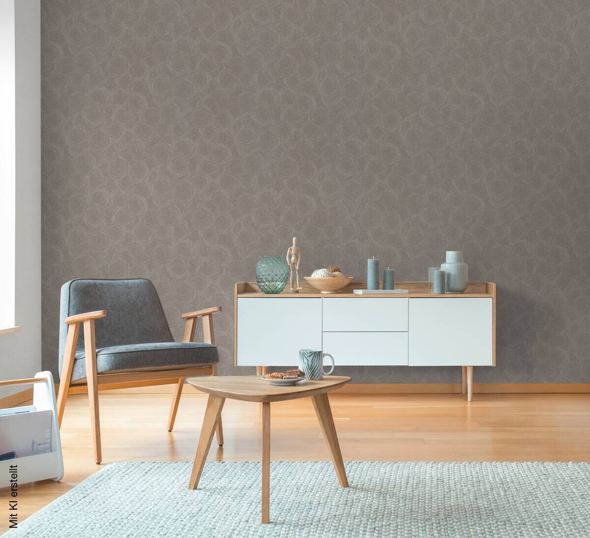 A.S.Creation Vliestapete grau braun beige B/H/D: ca. 53x1005x8,8 cm