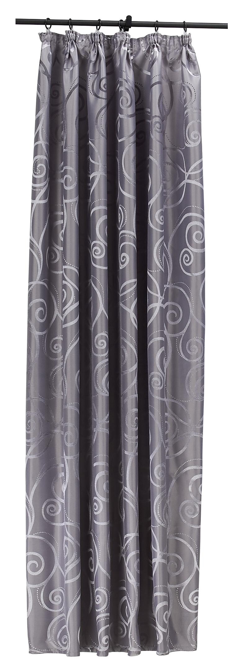 silver edition Dekovorhang Triest silber B/H: ca. 140x175 cm