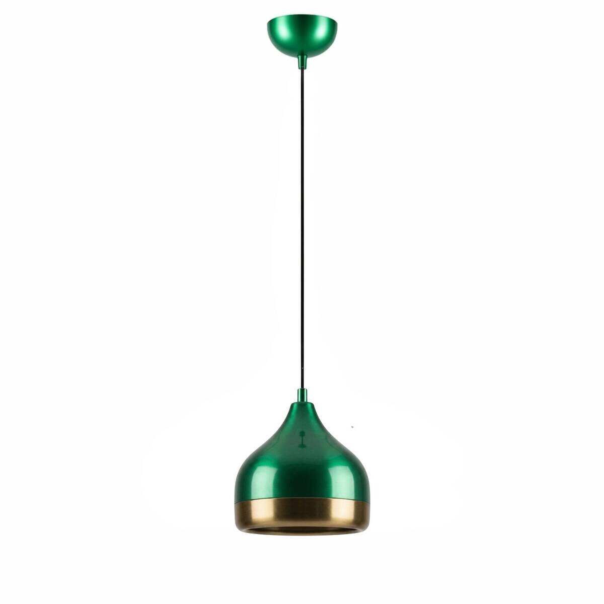 Opviq Pendelleuchte grün Metall B/H/T: ca. 17x112x17 cm E27 1 Brennstellen