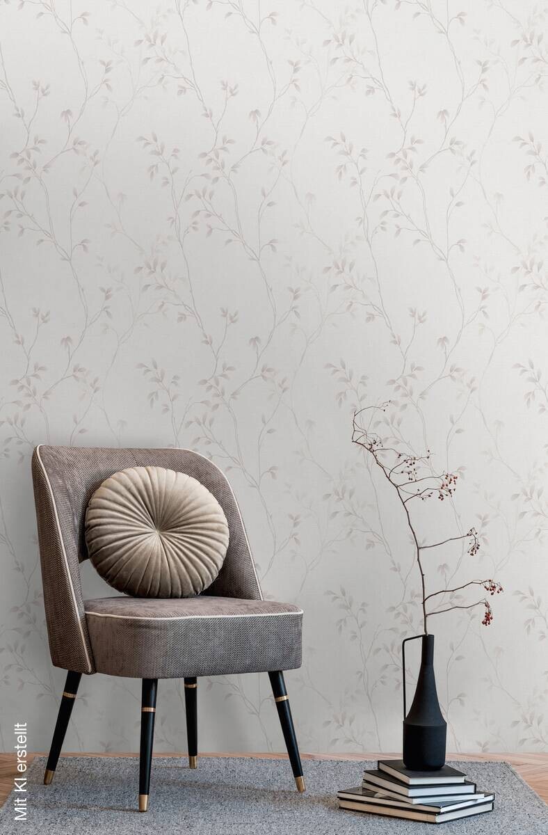 A.S.Creation Vliestapete creme beige B/H/D: ca. 53x1005x8,8 cm