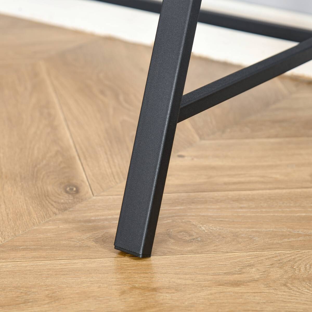 Schreibtisch 836-055 walnuss Nachbildung schwarz B/H/T: ca. 84x85x45 cm