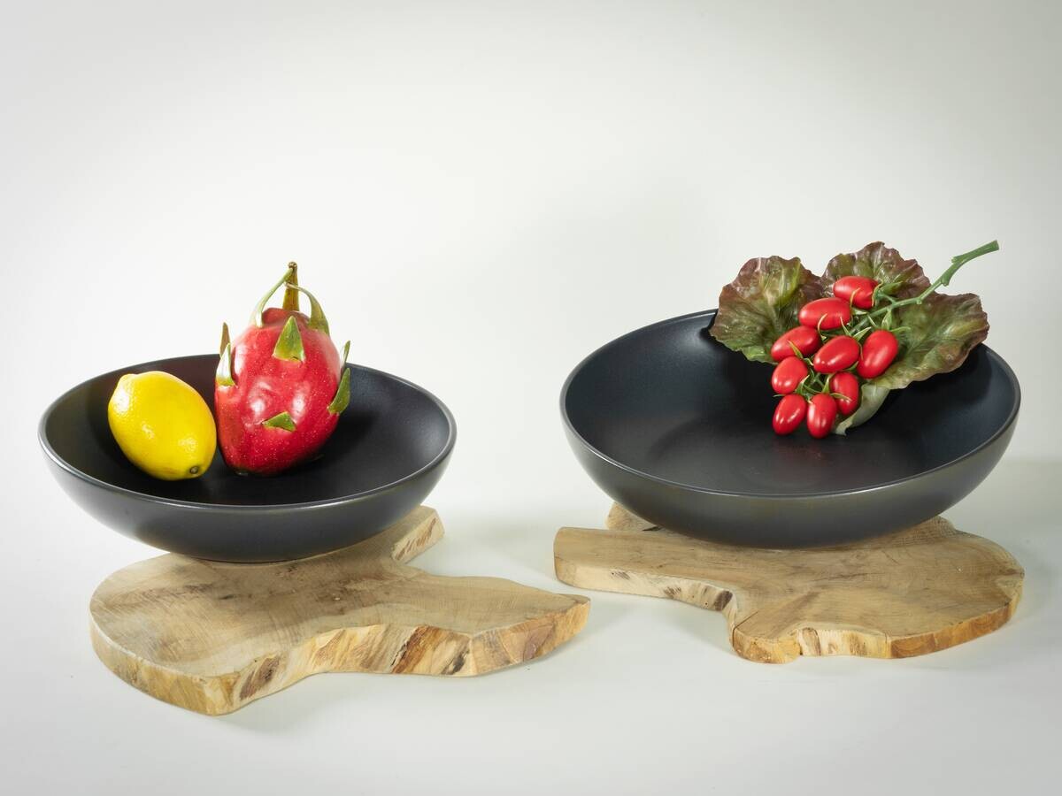 CreaTable Cappuccino-Set Uno schwarz Steinzeug B/H/L: ca. 39,4x38,7x39,4 cm