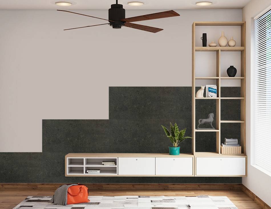 Wandpaneel anthrazit Styropor B/L/S: ca. 50x50x0,3 cm