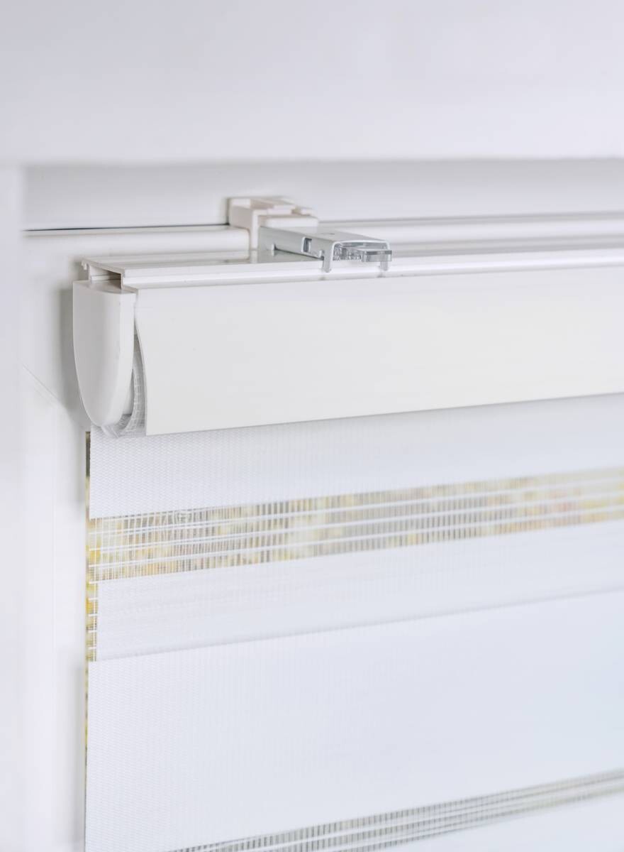 Doppelrollo mit Blende weiß B/L: ca. 90x160 cm