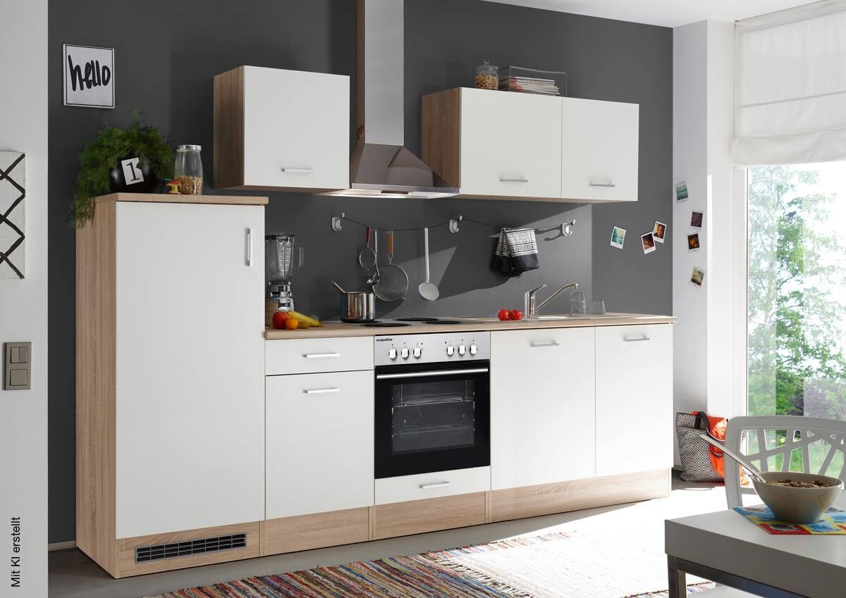 Küchenzeile mit Elektrogeräten günstig online kaufen