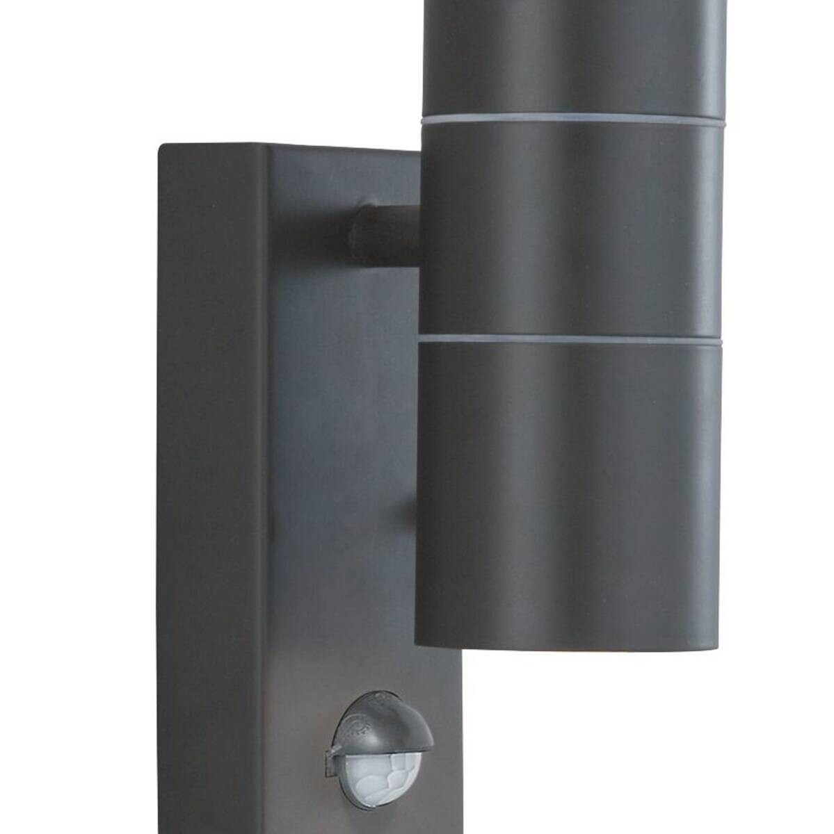 Wandaußenleuchte klar schwarz B/H/T: ca. 7x21x11 cm